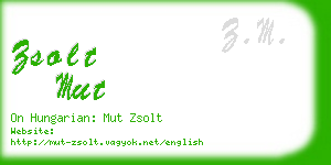 zsolt mut business card